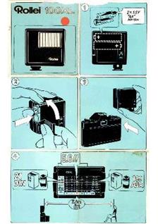 Rollei E 100 XL manual. Camera Instructions.